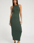 Rib Racer Maxi Dress in Ivy by SPRWMN