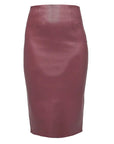 Claude Stretch Leather Skirt by AS by DF