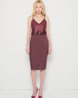 Claude Stretch Leather Skirt by AS by DF