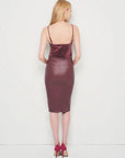 Claude Stretch Leather Skirt by AS by DF
