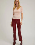Ankle Flare Leather Legging by SPRWMN