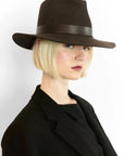 Ross Hat in Chocolate by Janessa Leoné