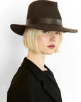 Ross Hat in Chocolate by Janessa Leoné