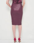 Claude Stretch Leather Skirt by AS by DF