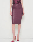 Claude Stretch Leather Skirt by AS by DF