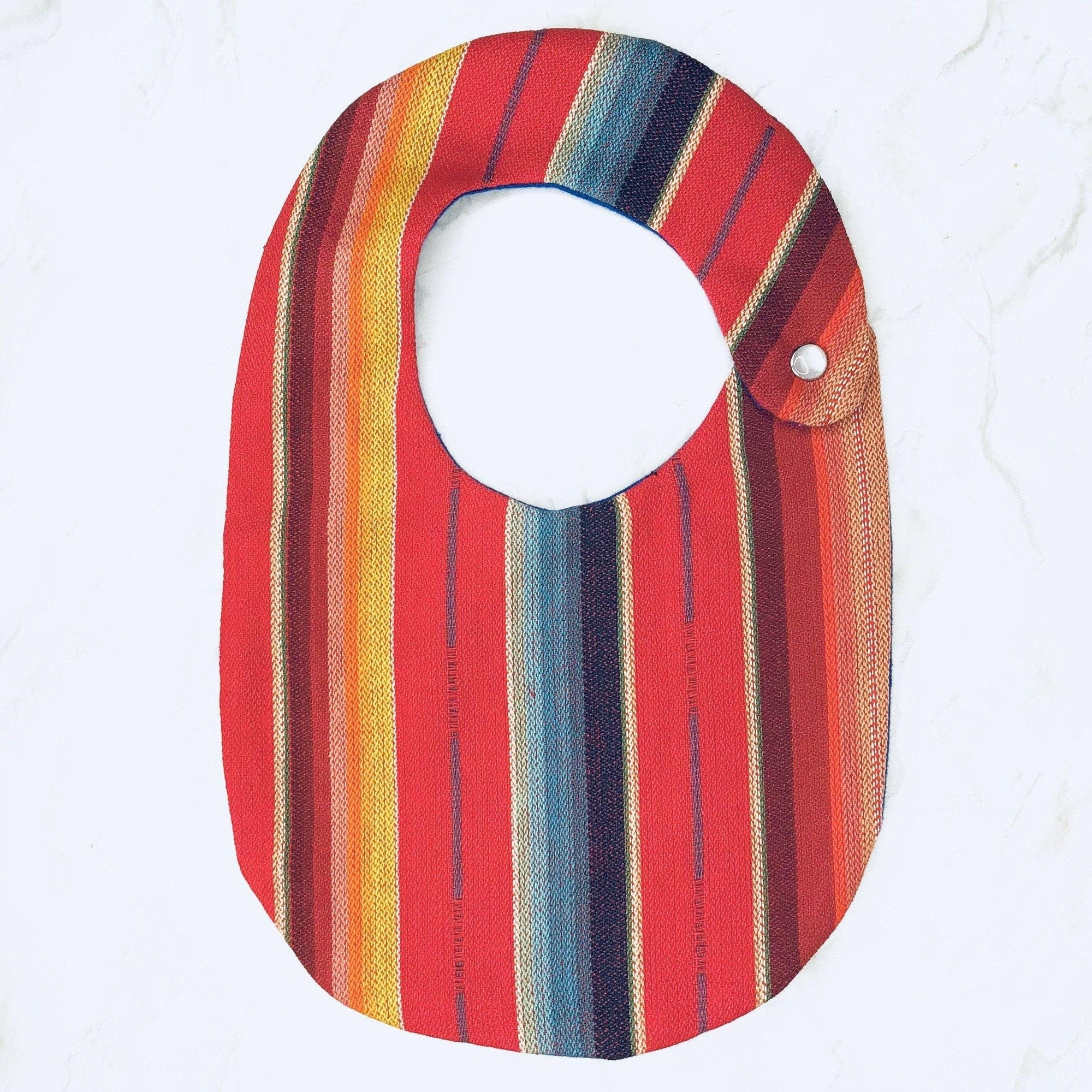 Serape Bib & Pacifier Set - Red