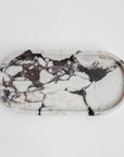 Calcutta Marble Oval Tray