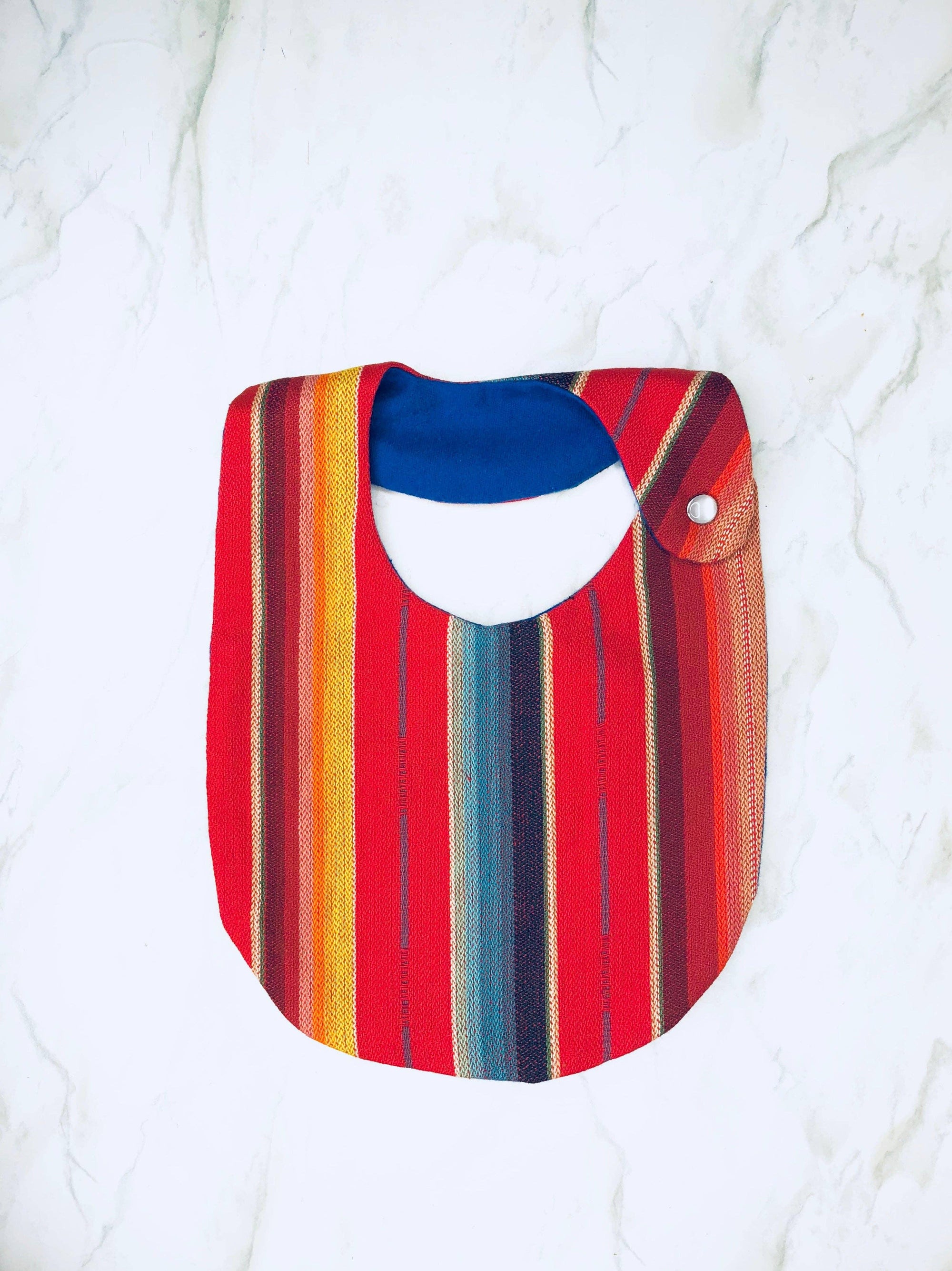 Serape Bib & Pacifier Set - Red