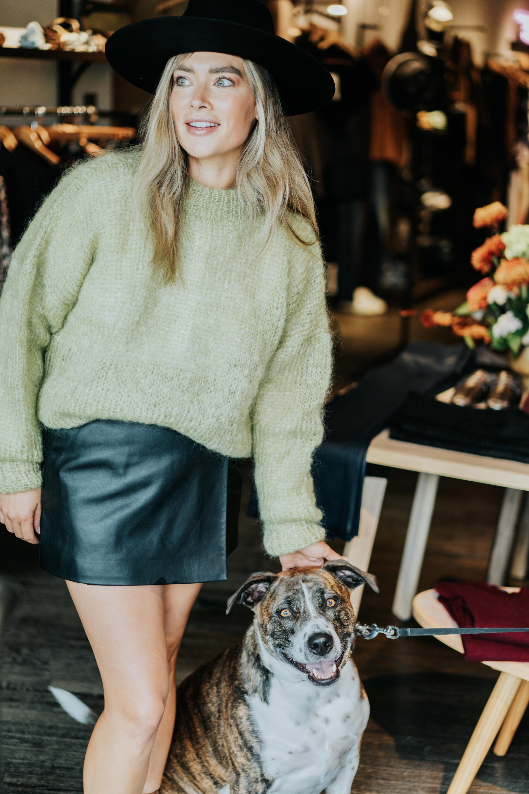 Beck Wool Fedora in Black by Janessa Leone
