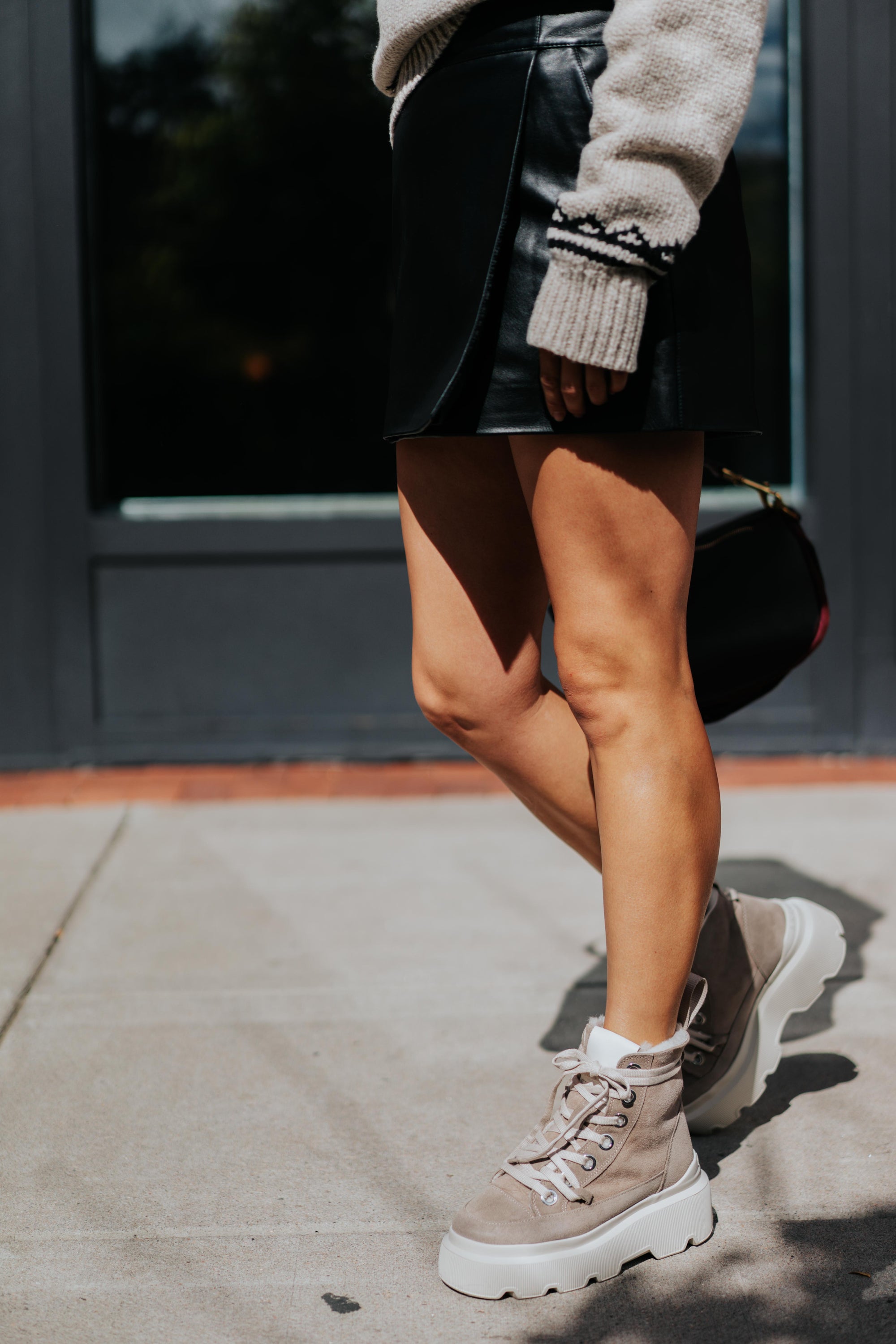 Matilda Shearling in Light Beige by Inuikii