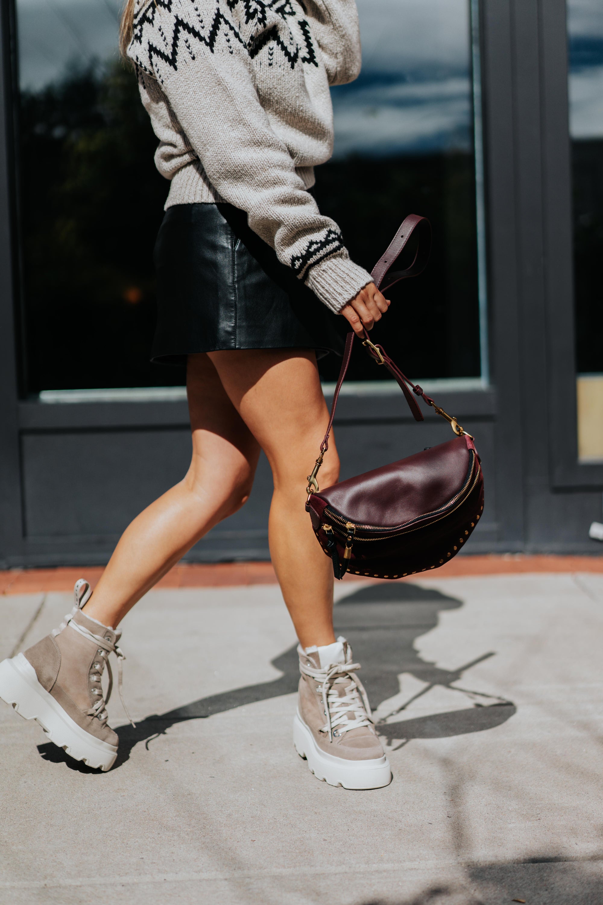 Matilda Shearling in Light Beige by Inuikii