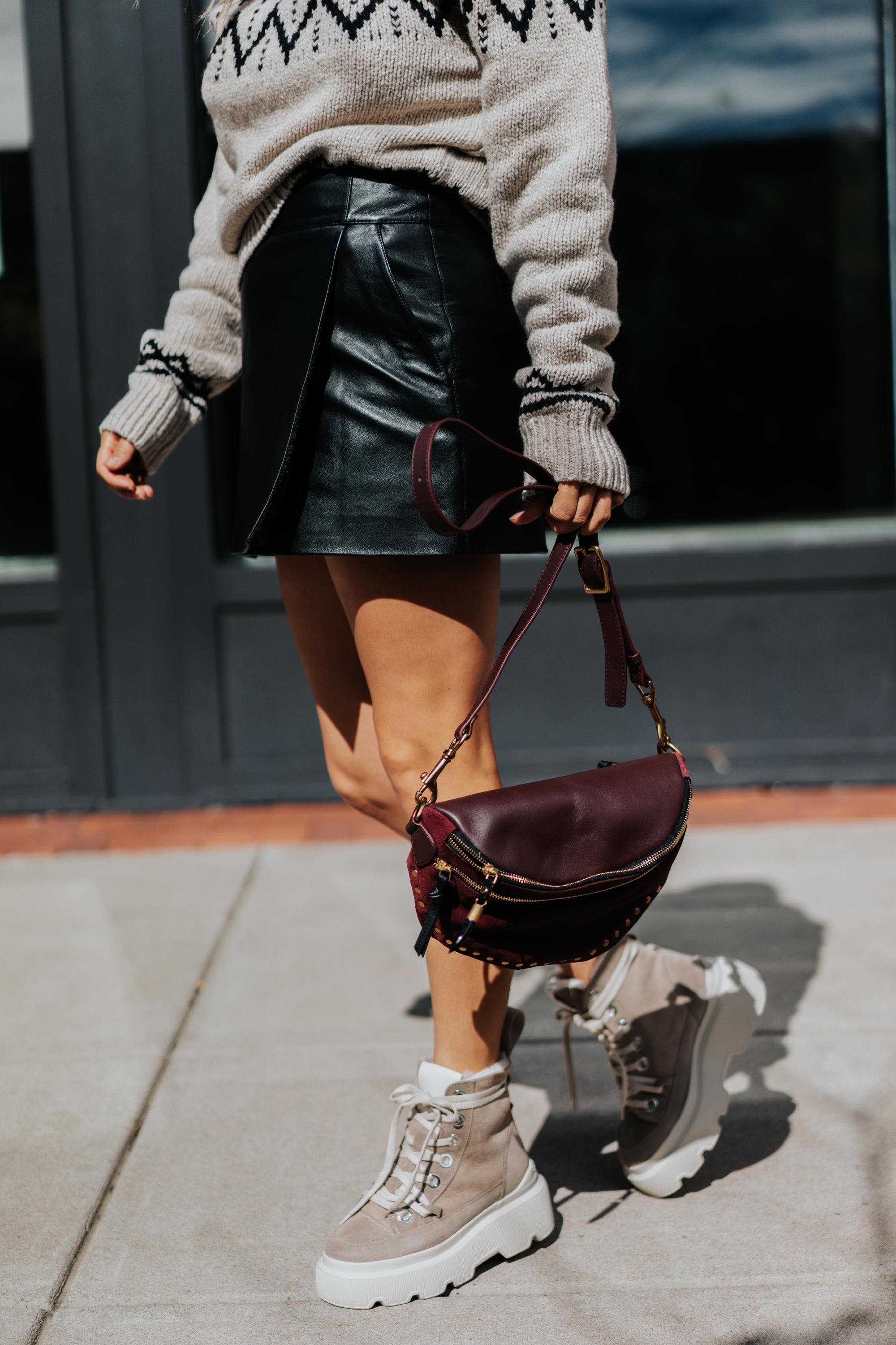 Matilda Shearling in Light Beige by Inuikii