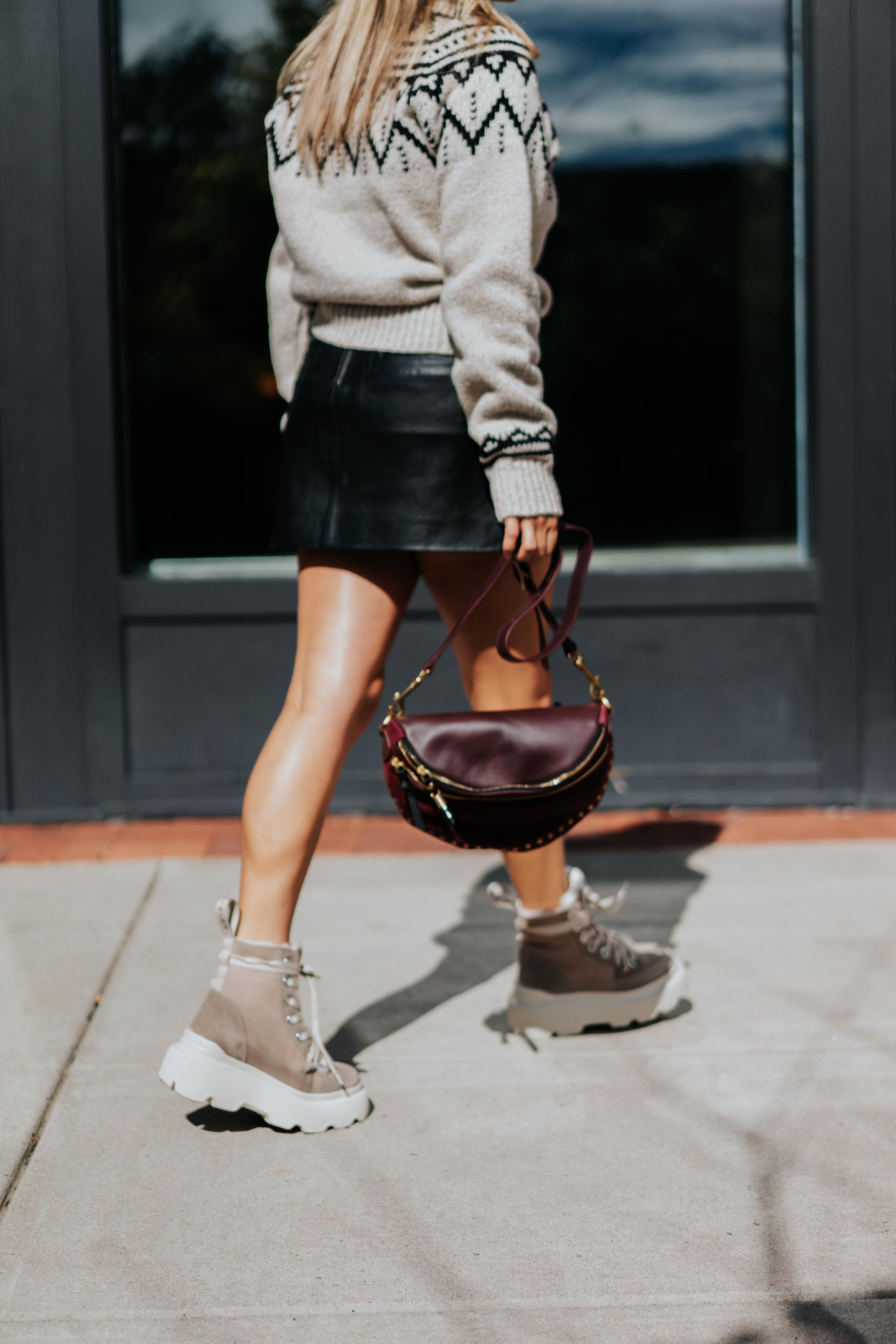 Matilda Shearling in Light Beige by Inuikii