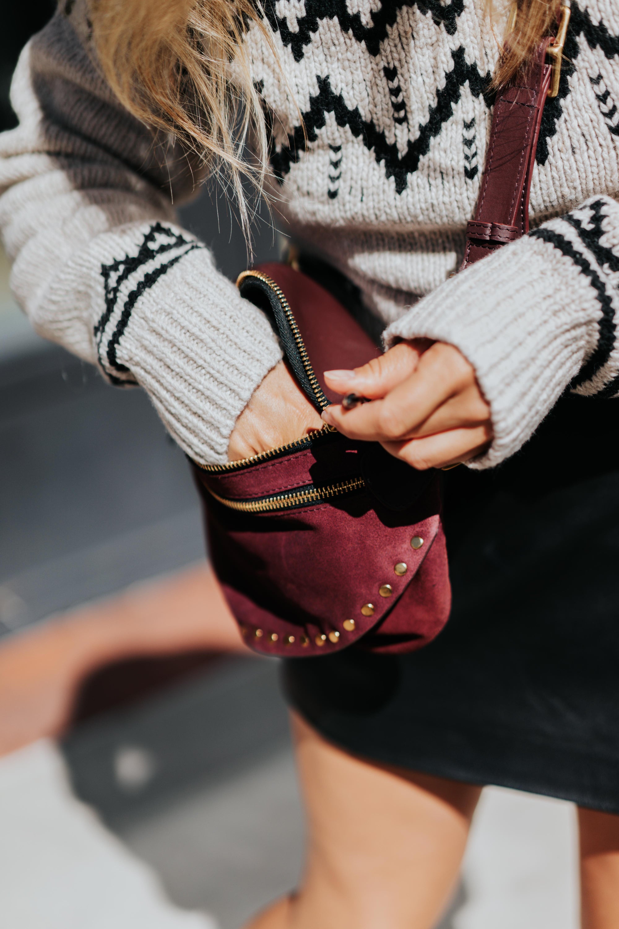 Inez Belt Bag in Zinfandel by Kempton & Co.
