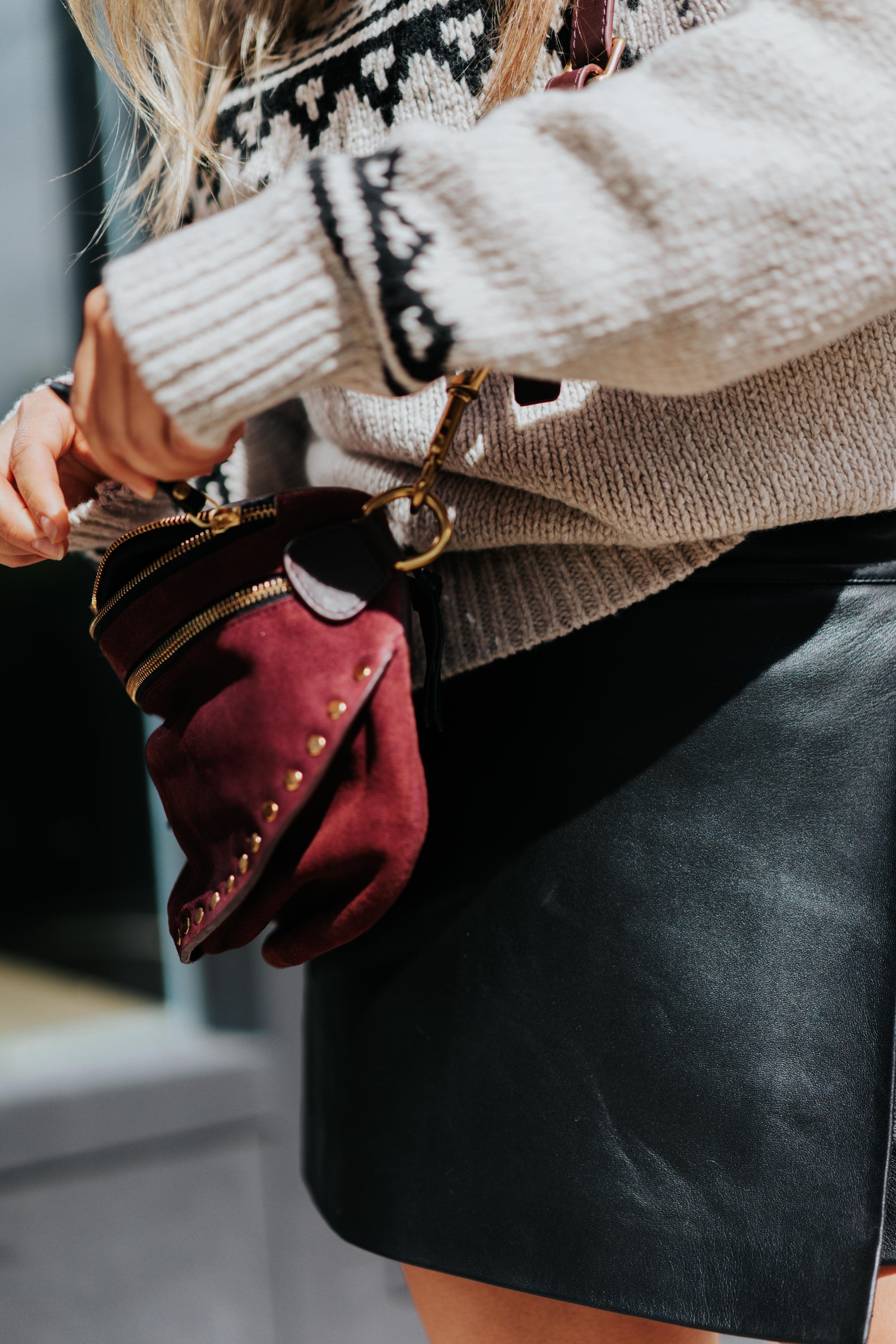 Inez Belt Bag in Zinfandel by Kempton & Co.