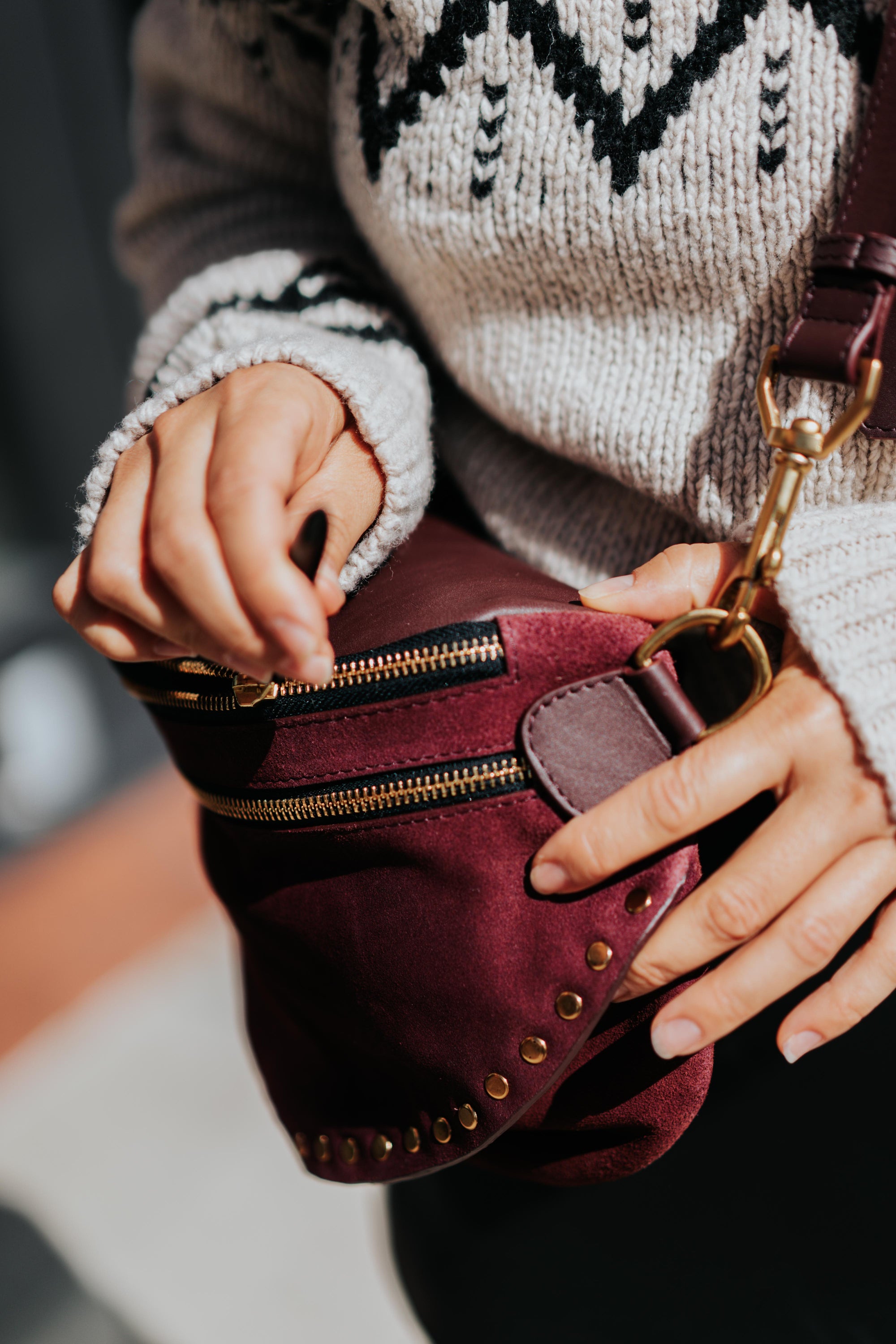 Inez Belt Bag in Zinfandel by Kempton & Co.