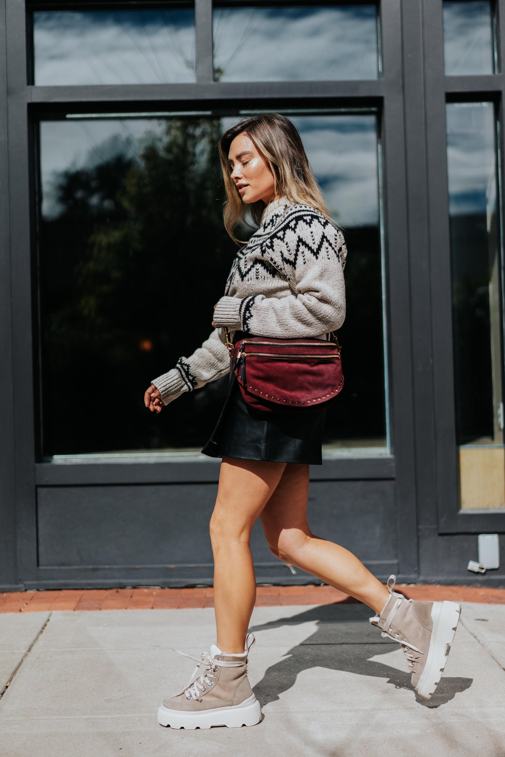 Inez Belt Bag in Zinfandel by Kempton & Co.