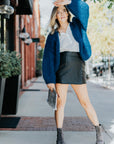Rose Leather Mini Skort. by Ramy Brook