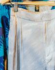 High Waisted Pleated Pant in Sand by Michelle Jonas