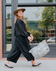 Zip Cape Shirt in Black by Moyoru