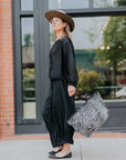 Zip Cape Shirt in Black by Moyoru