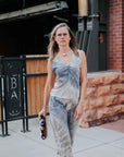 High Waisted Pleated Pant in Sand by Michelle Jonas