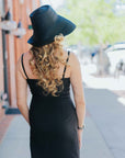 Suni Bucket Hat in Black by Janessa Leone