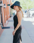 Daphne Corset Cami Dress in Black by THEO