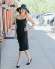 Daphne Corset Cami Dress in Black by THEO