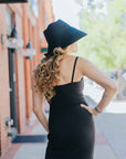 Daphne Corset Cami Dress in Black by THEO