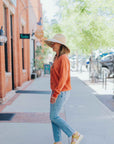 The Waverly in Navy/Sand by Janessa Leone