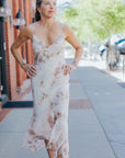 Paneled Slip Dress in Rose Cloud by Michelle Jonas