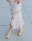 Paneled Slip Dress in Rose Cloud by Michelle Jonas