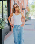 Courtney Mid-Rise Baby Barrel in Arcade by Hudson