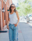 Courtney Mid-Rise Baby Barrel in Arcade by Hudson