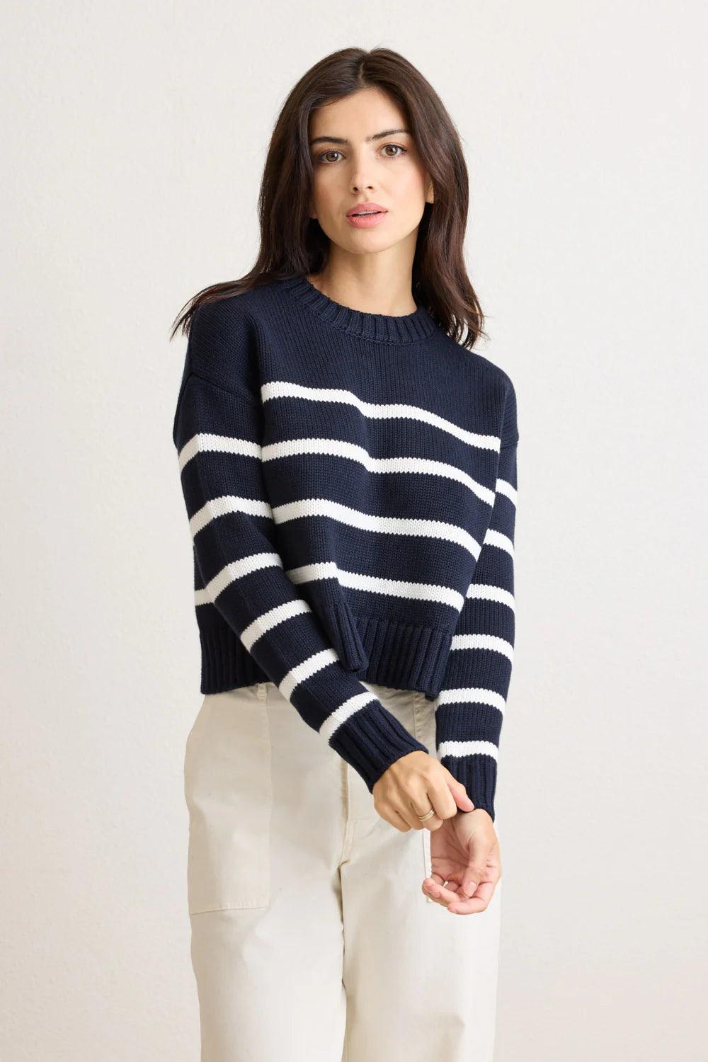 Celeste Crewneck in Navy by Not Monday