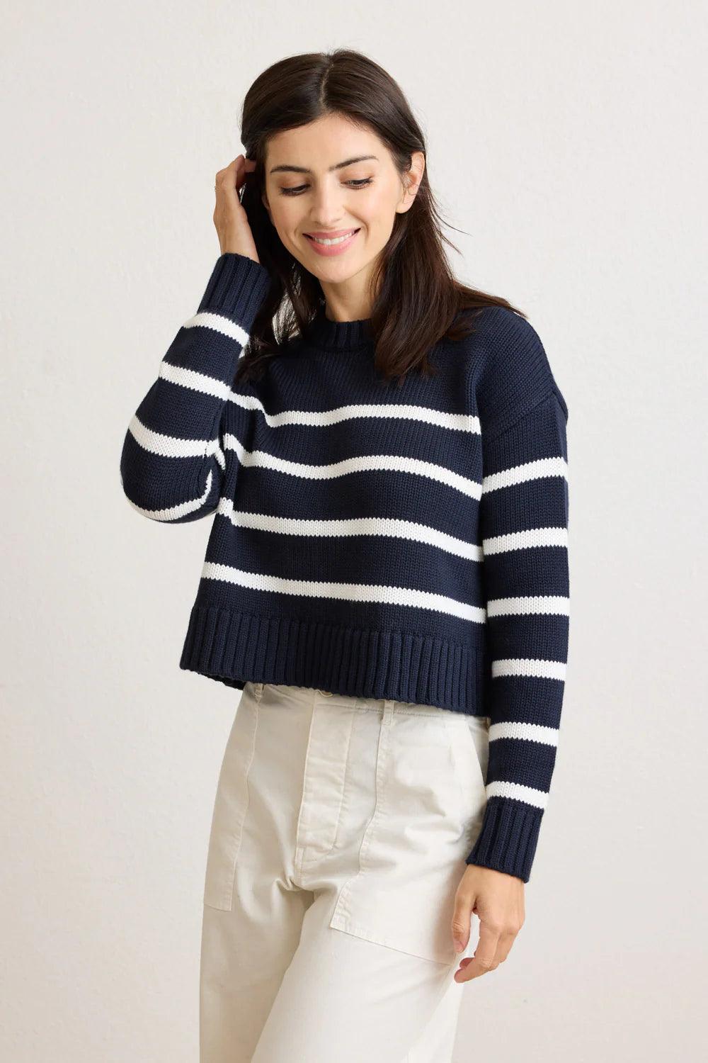 Celeste Crewneck in Navy by Not Monday