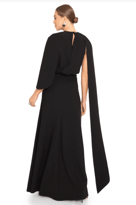 Kissam Gown in Black by Black Halo