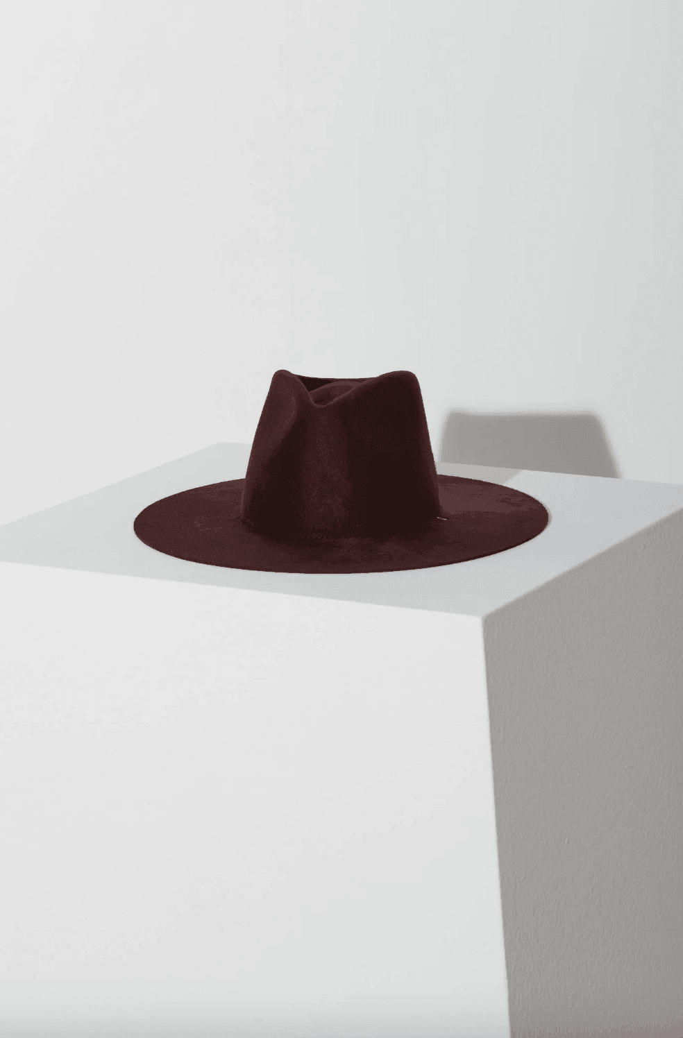 NEW JANESSA LEONE sabina wool hat in burgundy Sabina Hat – Sage main image 3