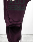 Superfluff Pocket Lux Sweatpants in Eggplant by FREECITY