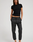 Rib Baby Tee in Black by SPRWMN