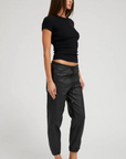 Rib Baby Tee in Black by SPRWMN