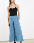 Rib V-Neck Tank in Black by SPRWMN