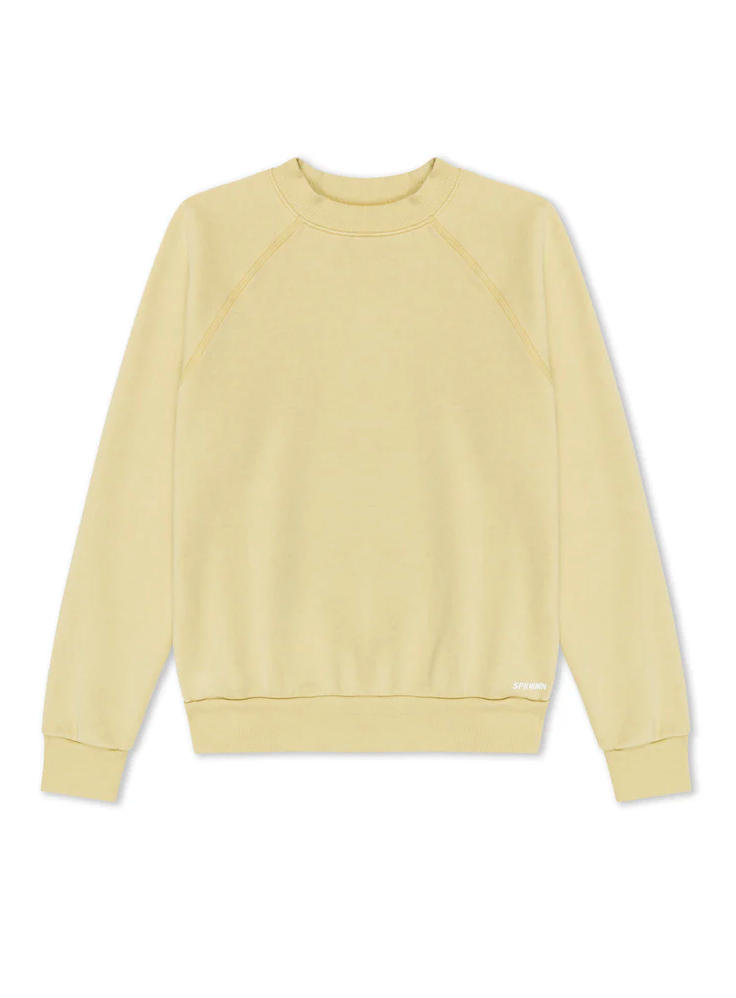 Shrunken Raglan Sweatshirt in Pistachio by SPRWMN