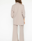 Ponte Knit Oversized Blazer in Clay by Ripley Rader