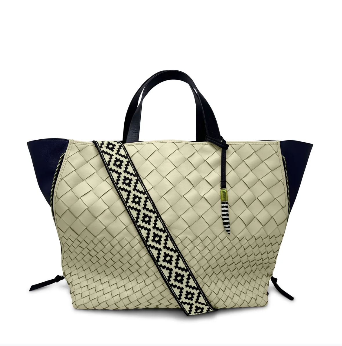 Bantham Tote in Sand Threaded Weave by Kempton & Co.