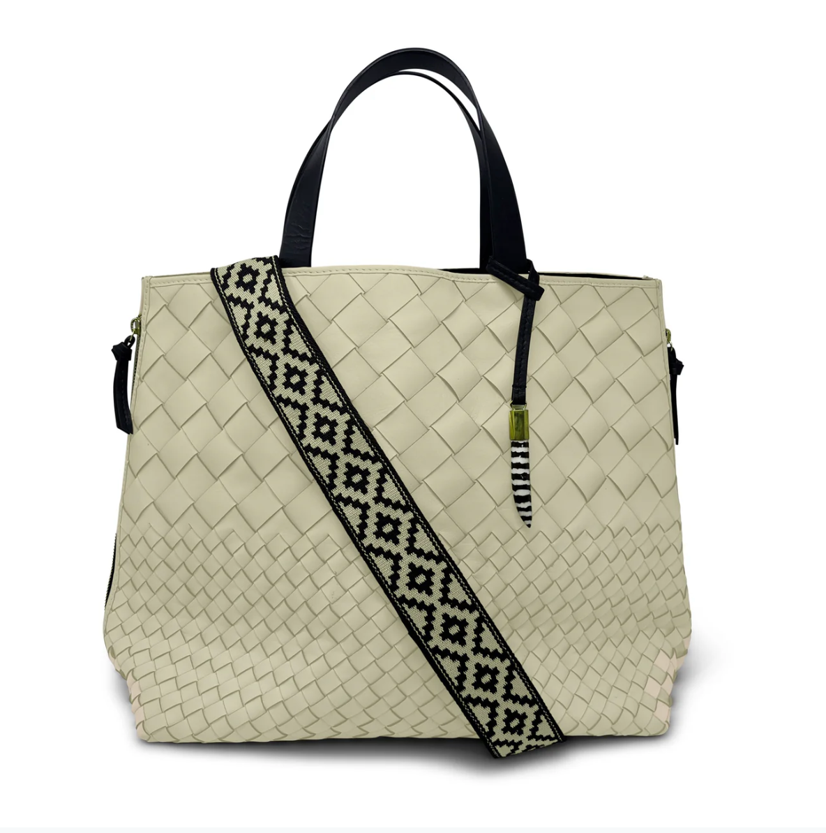 Bantham Tote in Sand Threaded Weave by Kempton & Co.