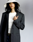 Walker Bucket Hat in Off White by Janessa Leone