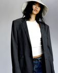 Walker Bucket Hat in Off White by Janessa Leone