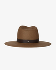 Zoe Straw Fedora in Brown by Janessa Leone